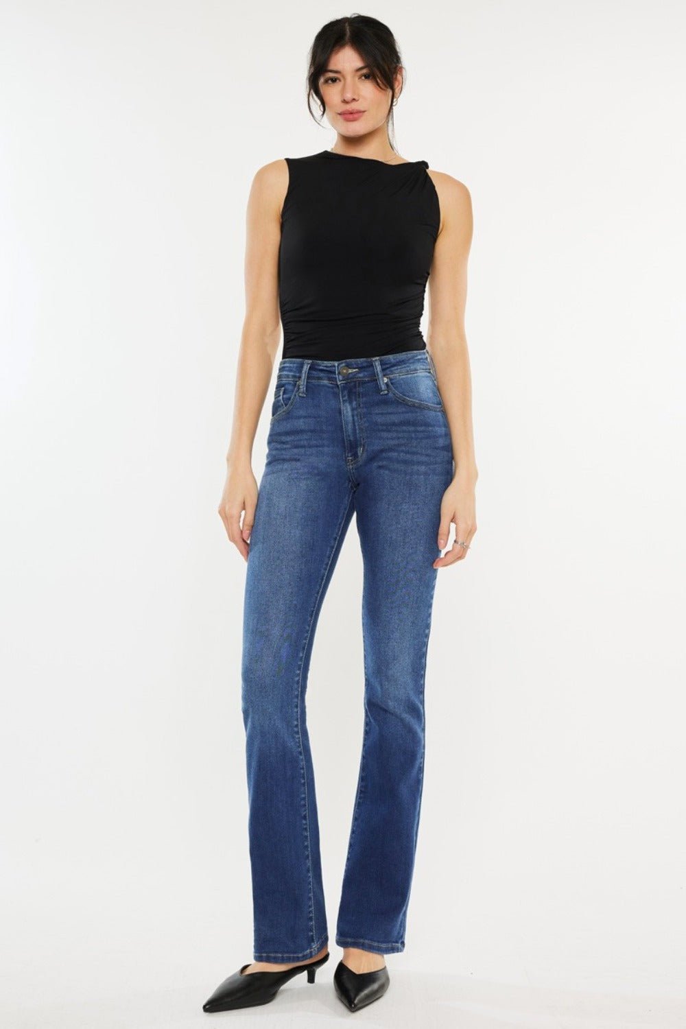 Kancan High Rise Slim Bootcut Jeans - Bitsy Gypsy Boutique