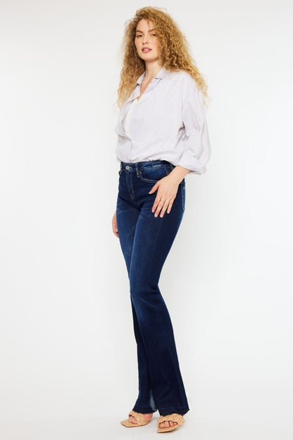 Kancan Mid Rise Slim Flare Jeans - Bitsy Gypsy Boutique