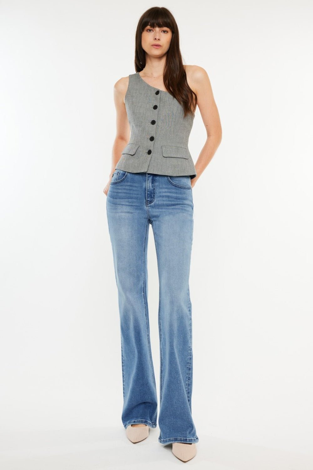 Kancan Ultra High Rise Cat's Whiskers Jeans - Bitsy Gypsy Boutique