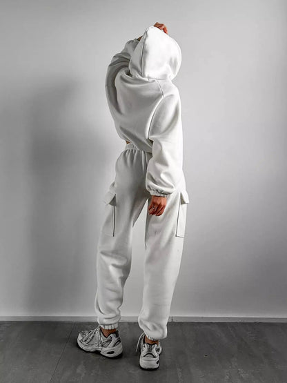Kangaroo Pocket Hoodie and Joggers Set - Bitsy Gypsy Boutique