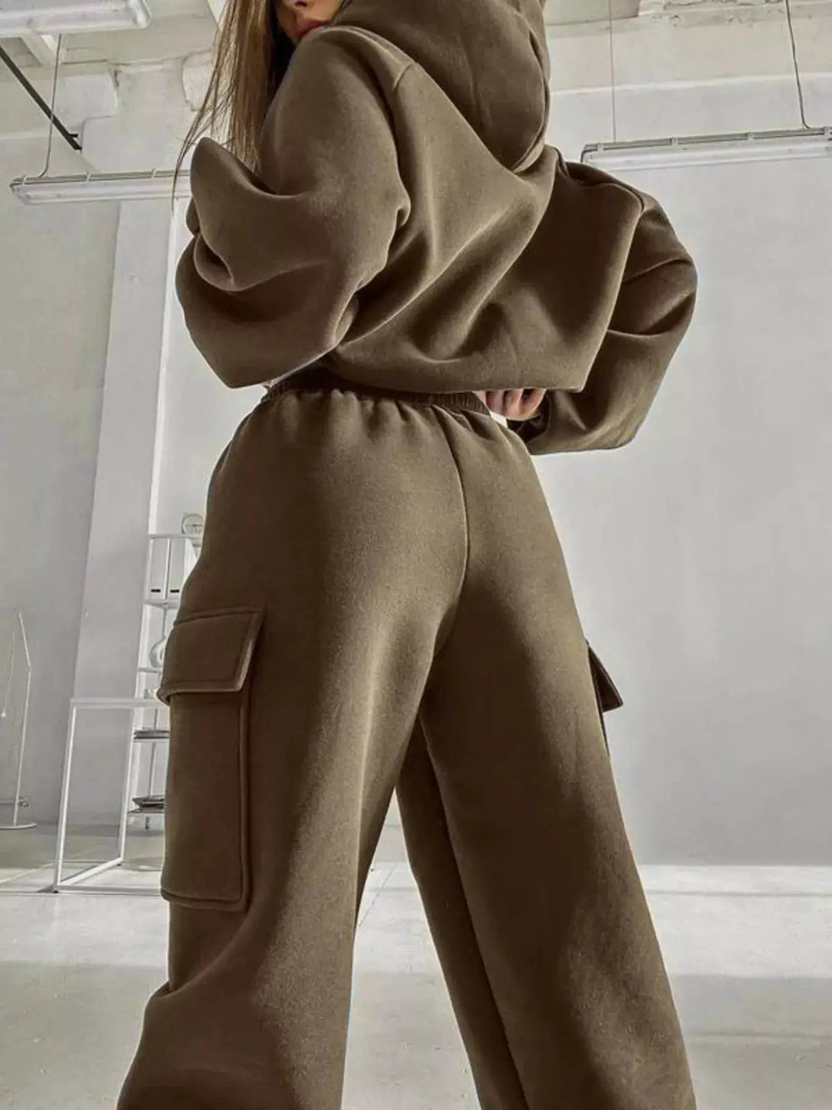 Kangaroo Pocket Hoodie and Joggers Set - Bitsy Gypsy Boutique