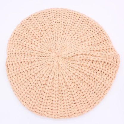 KNITTED CABLE KNIT FASHION BERET - Bitsy Gypsy Boutique