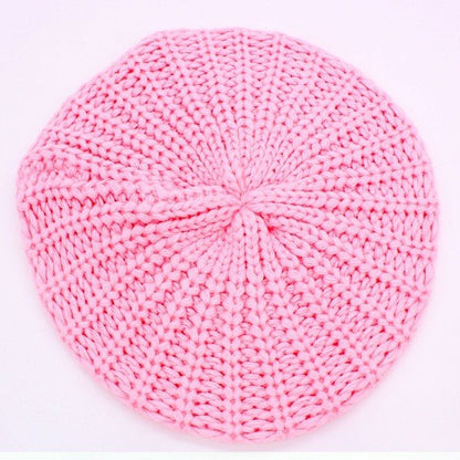KNITTED CABLE KNIT FASHION BERET - Bitsy Gypsy Boutique