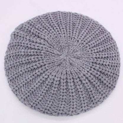 KNITTED CABLE KNIT FASHION BERET - Bitsy Gypsy Boutique