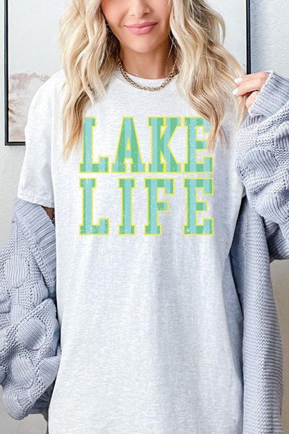 Lake Life Graphic Heavy Cotton Tee - Bitsy Gypsy Boutique