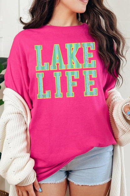 Lake Life Graphic Heavy Cotton Tee - Bitsy Gypsy Boutique