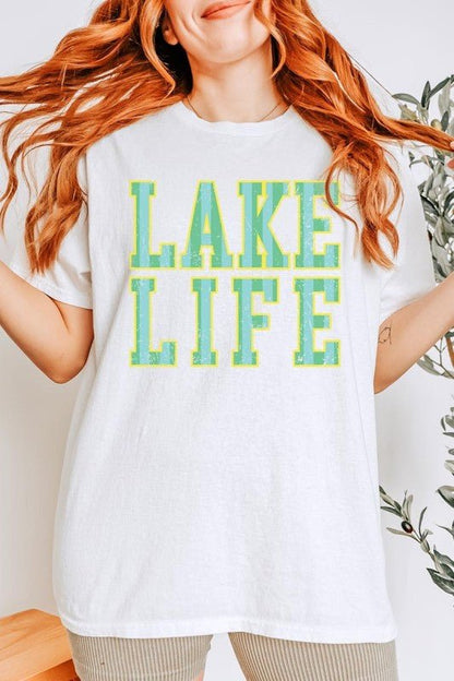 Lake Life Graphic Heavy Cotton Tee - Bitsy Gypsy Boutique
