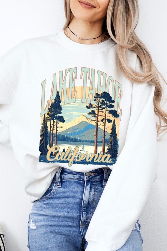Lake Tahoe Graphic Sweatshirt - Bitsy Gypsy Boutique