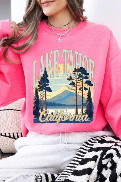 Lake Tahoe Graphic Sweatshirt - Bitsy Gypsy Boutique