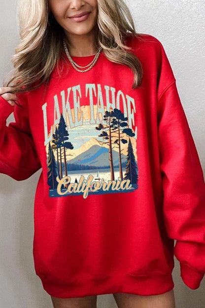 Lake Tahoe Graphic Sweatshirt - Bitsy Gypsy Boutique