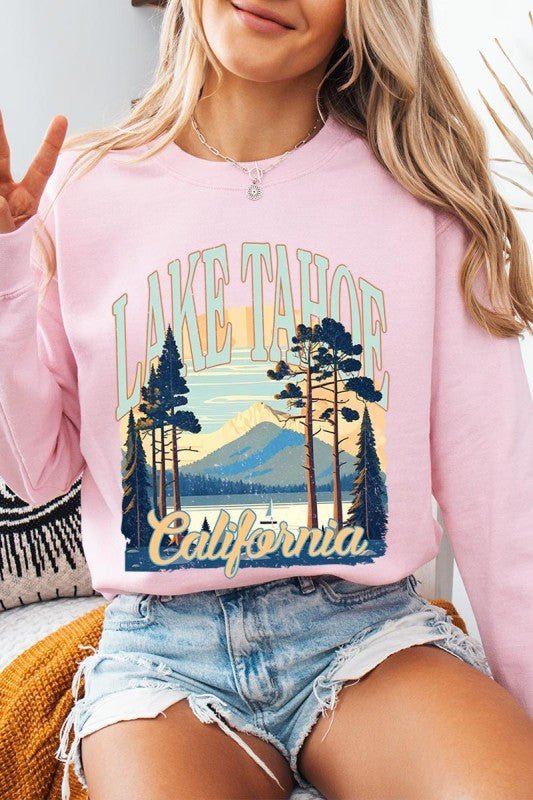 Lake Tahoe Graphic Sweatshirt - Bitsy Gypsy Boutique