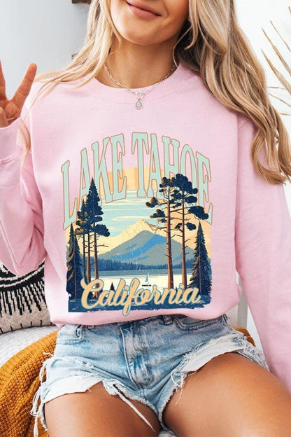 Lake Tahoe Graphic Sweatshirt - Bitsy Gypsy Boutique