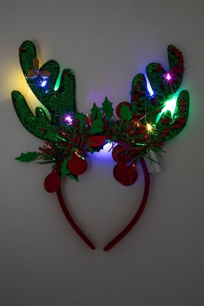 LED Light UP Christmas Headband Set - Bitsy Gypsy Boutique