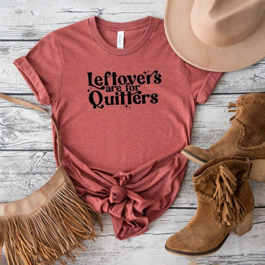 Leftovers Are For Quitters Stars Short Sleeve Tee - Bitsy Gypsy Boutique