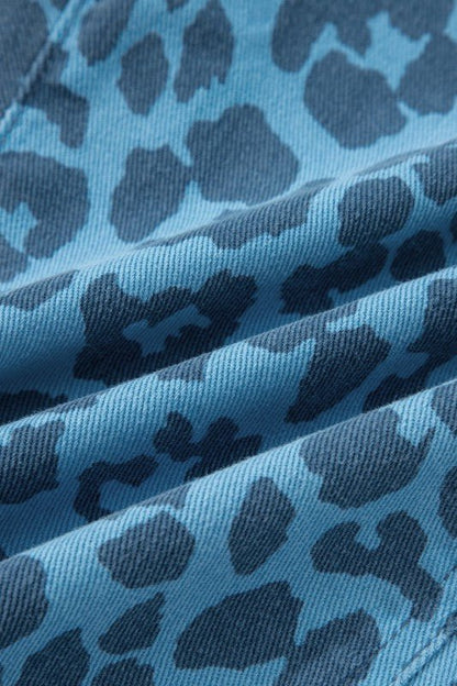 Leopard High Waist Straight Jeans - Bitsy Gypsy Boutique