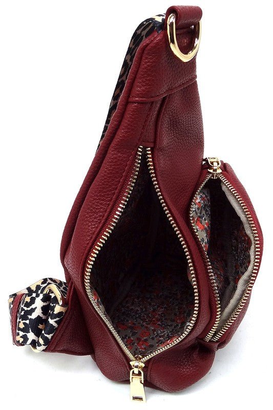 Leopard Strap Sling Backpack - Bitsy Gypsy Boutique