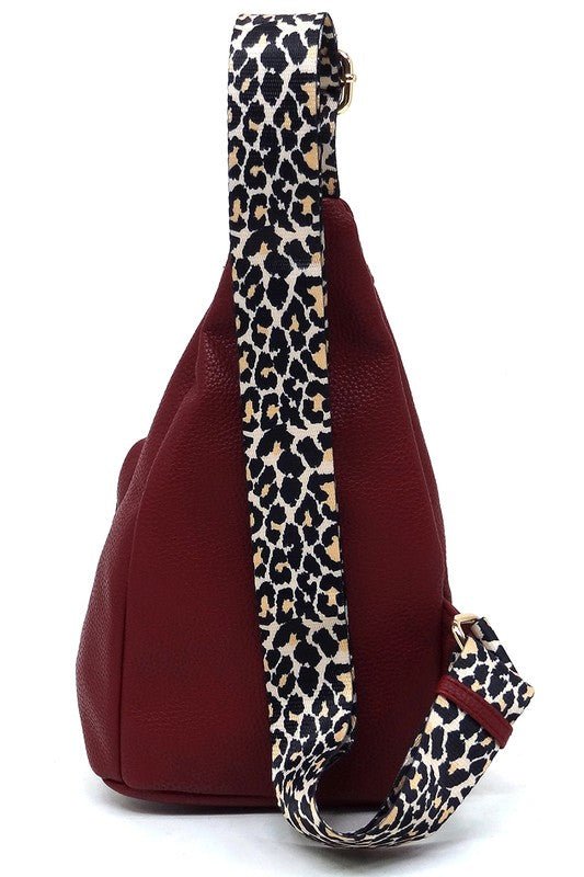 Leopard Strap Sling Backpack - Bitsy Gypsy Boutique