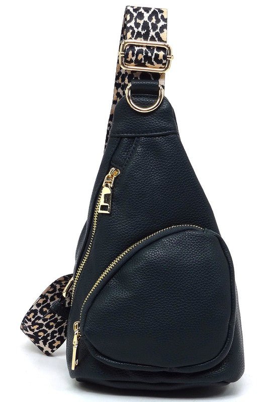 Leopard Strap Sling Backpack - Bitsy Gypsy Boutique