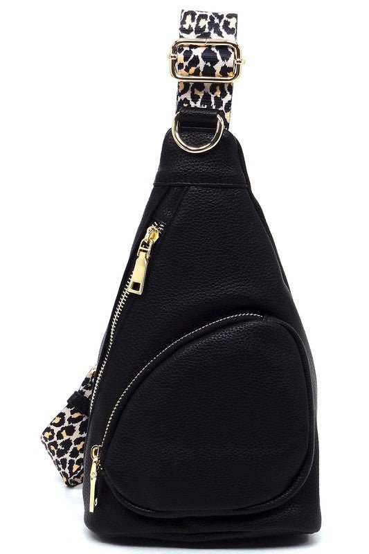 Leopard Strap Sling Backpack - Bitsy Gypsy Boutique