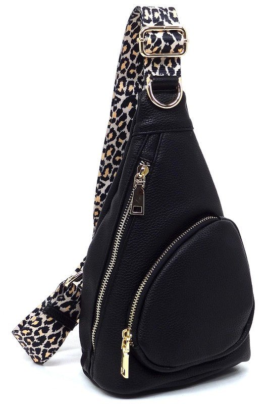 Leopard Strap Sling Backpack - Bitsy Gypsy Boutique