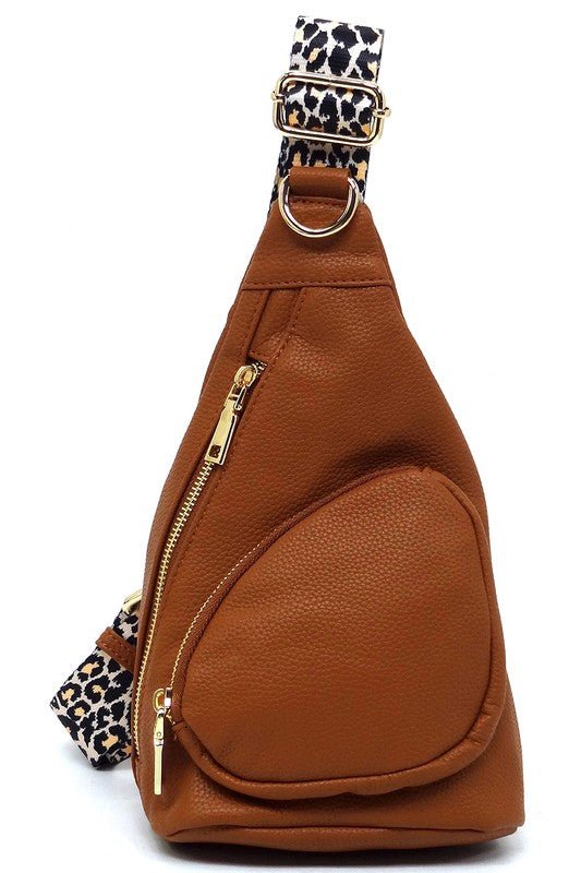 Leopard Strap Sling Backpack - Bitsy Gypsy Boutique