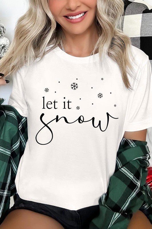 Let it Snow Graphic Tee - Bitsy Gypsy Boutique