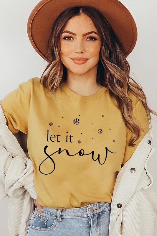 Let it Snow Graphic Tee - Bitsy Gypsy Boutique