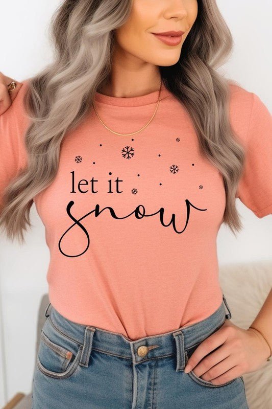 Let it Snow Graphic Tee - Bitsy Gypsy Boutique
