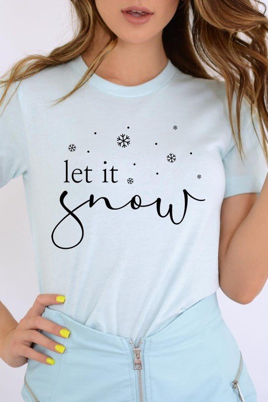 Let it Snow Graphic Tee - Bitsy Gypsy Boutique
