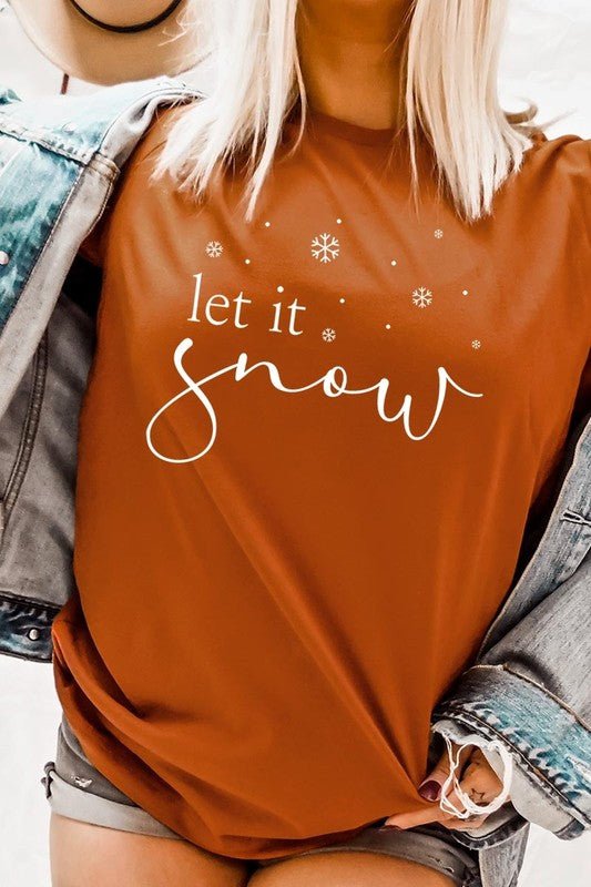 Let it Snow Graphic Tee - Bitsy Gypsy Boutique