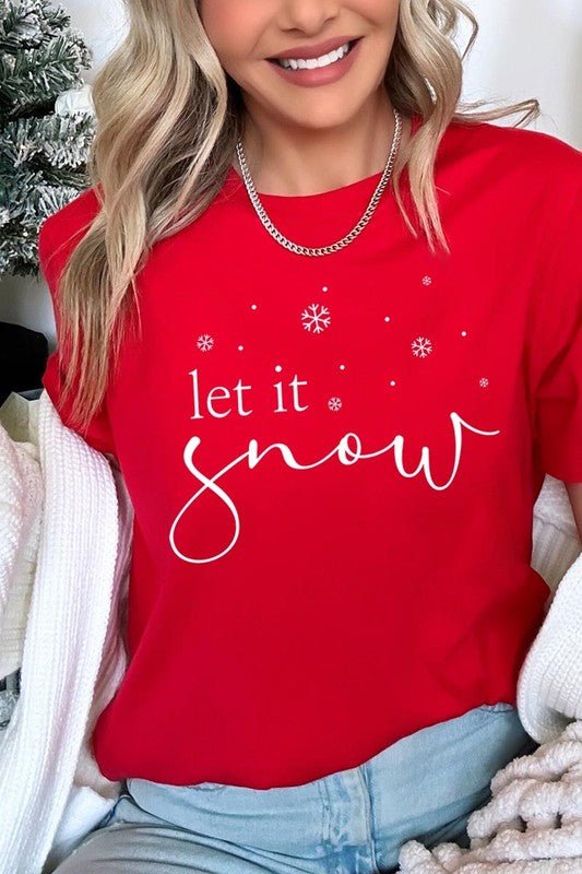 Let it Snow Graphic Tee - Bitsy Gypsy Boutique