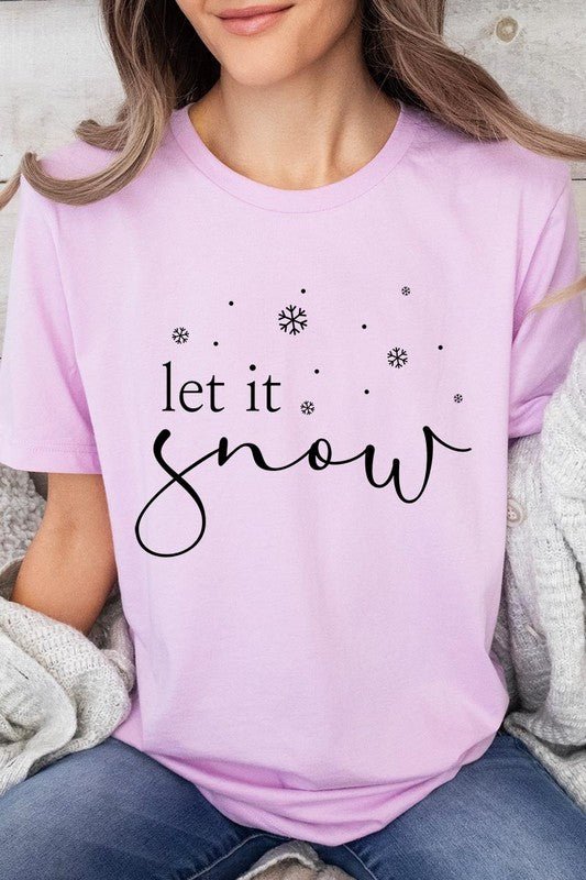 Let it Snow Graphic Tee - Bitsy Gypsy Boutique