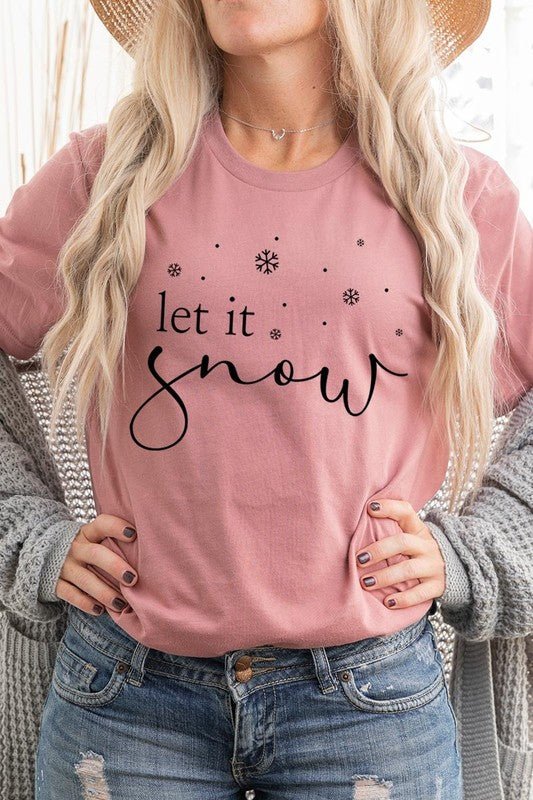 Let it Snow Graphic Tee - Bitsy Gypsy Boutique