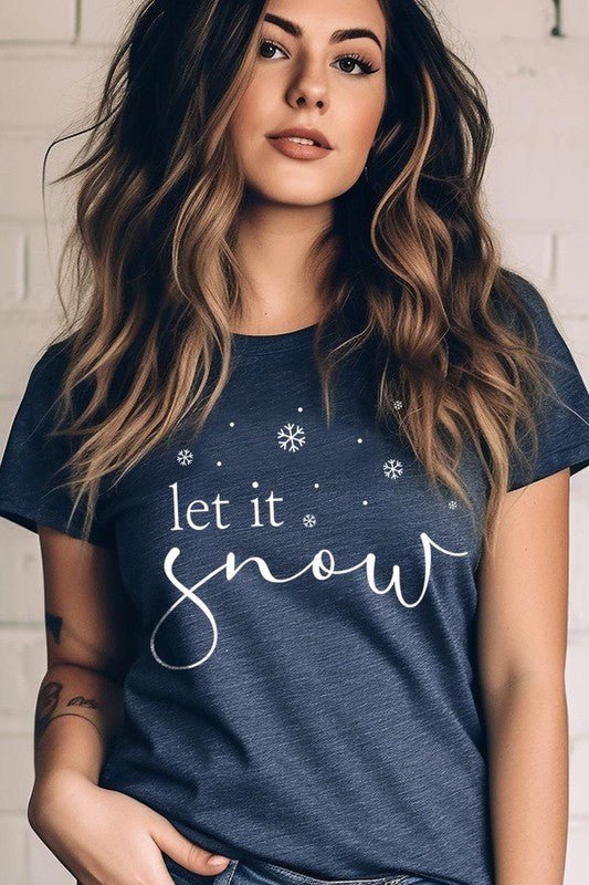 Let it Snow Graphic Tee - Bitsy Gypsy Boutique