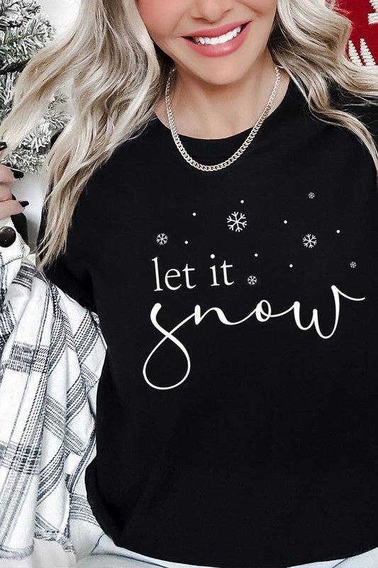 Let it Snow Graphic Tee - Bitsy Gypsy Boutique