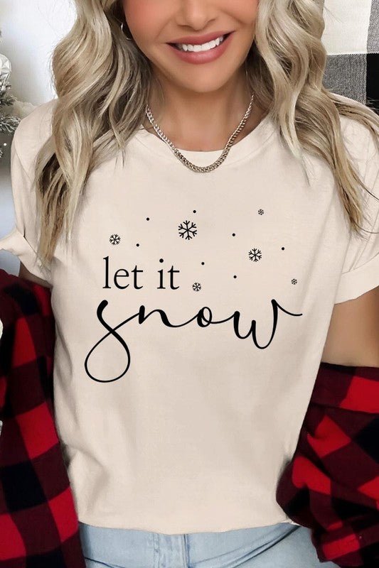 Let it Snow Graphic Tee - Bitsy Gypsy Boutique