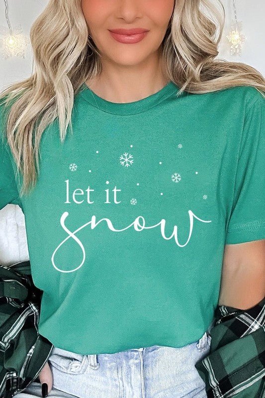 Let it Snow Graphic Tee - Bitsy Gypsy Boutique
