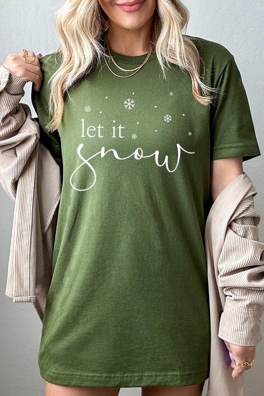 Let it Snow Graphic Tee - Bitsy Gypsy Boutique