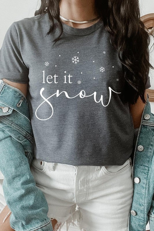 Let it Snow Graphic Tee - Bitsy Gypsy Boutique
