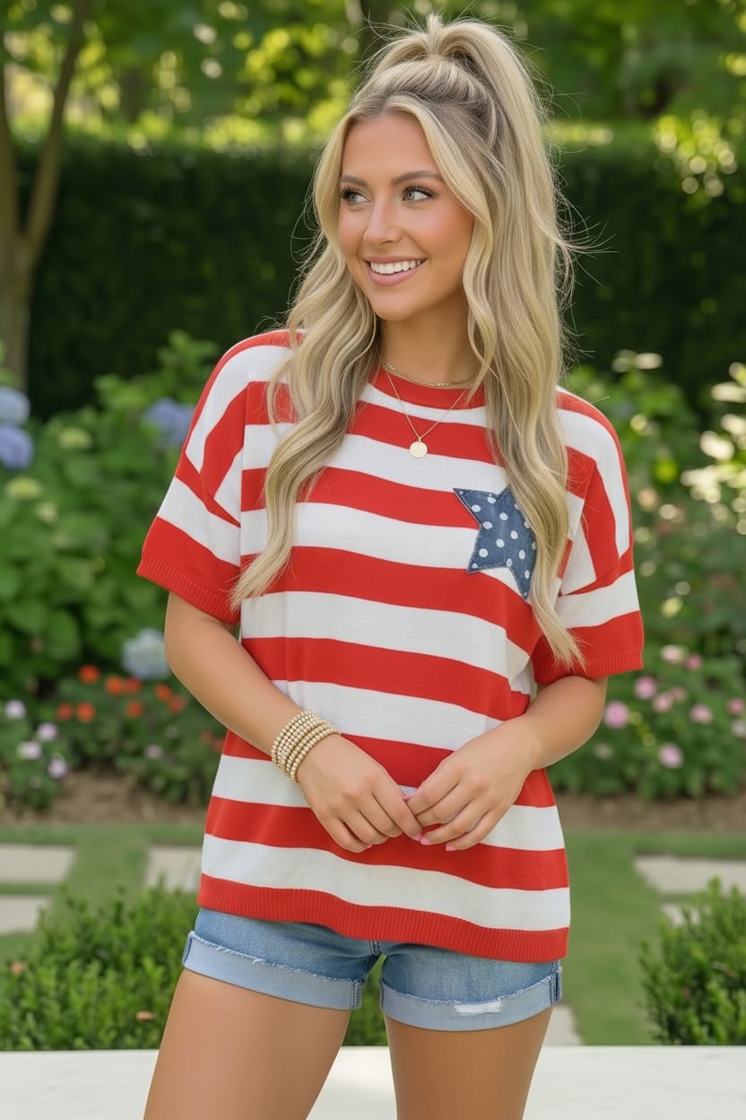 Let's Celebrate Knit Tee - Bitsy Gypsy Boutique