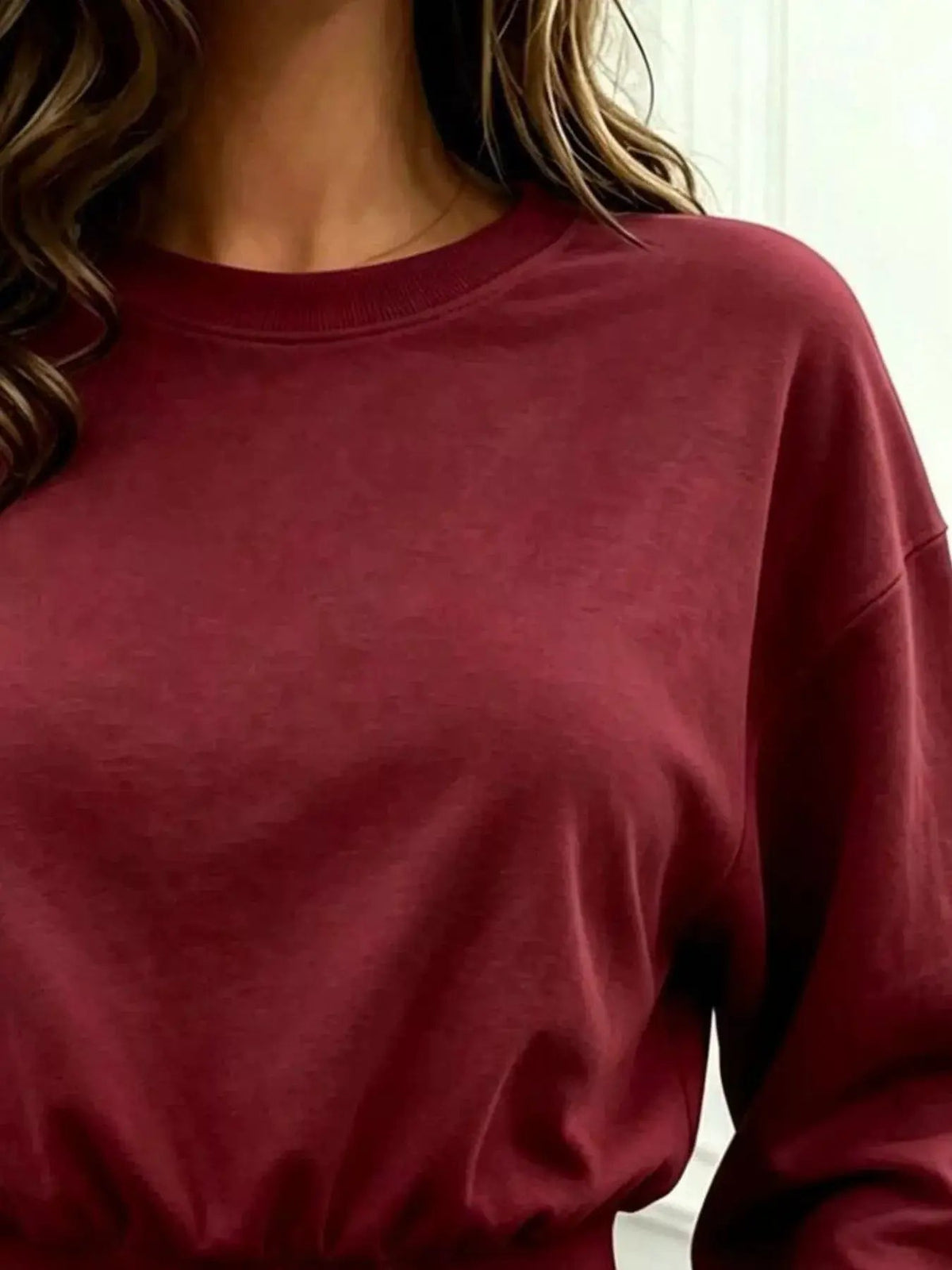 Long Sleeve Crop Sweatshirt - Bitsy Gypsy Boutique