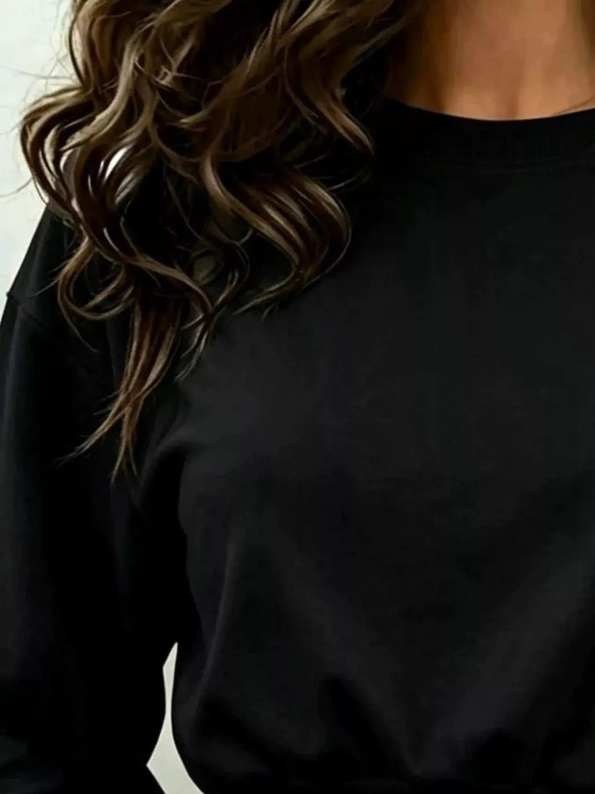 Long Sleeve Crop Sweatshirt - Bitsy Gypsy Boutique