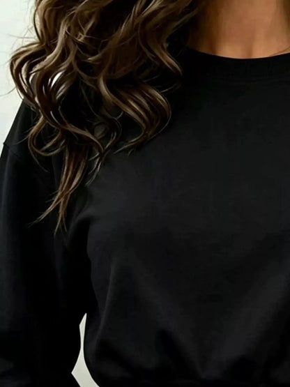 Long Sleeve Crop Sweatshirt - Bitsy Gypsy Boutique
