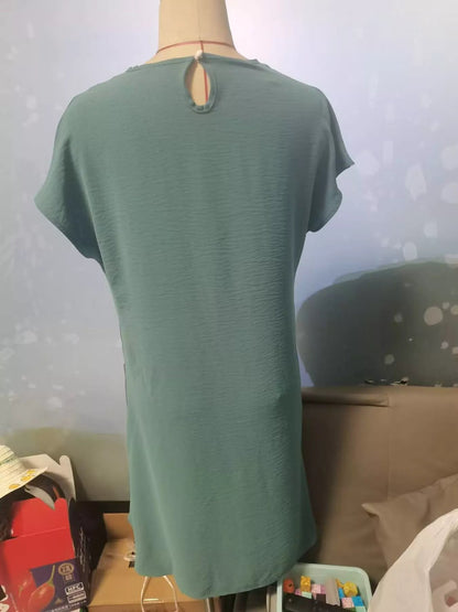 Loose Fit T-Shirt Dress with Pockets - Bitsy Gypsy Boutique
