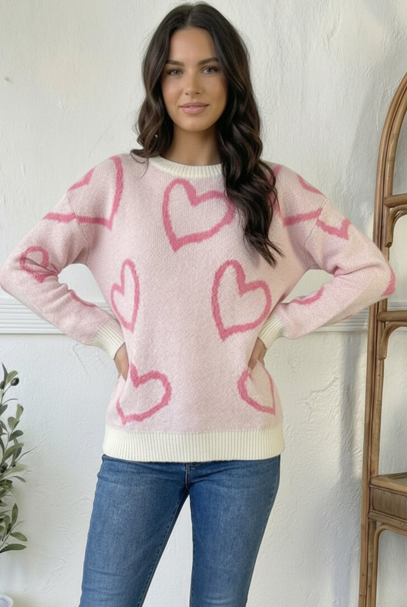 Love Notes Jacquard Sweater - Bitsy Gypsy Boutique