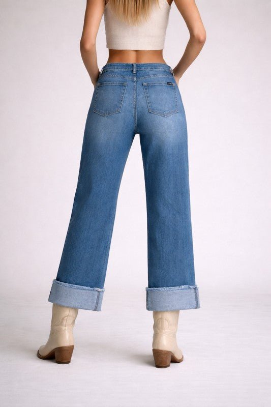 Low Rise Gem Studded Jean - Bitsy Gypsy Boutique