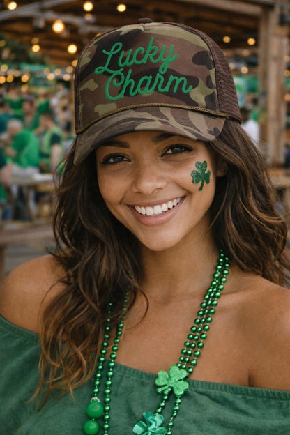 Lucky Charm Trucker Hat Collection - Bitsy Gypsy Boutique