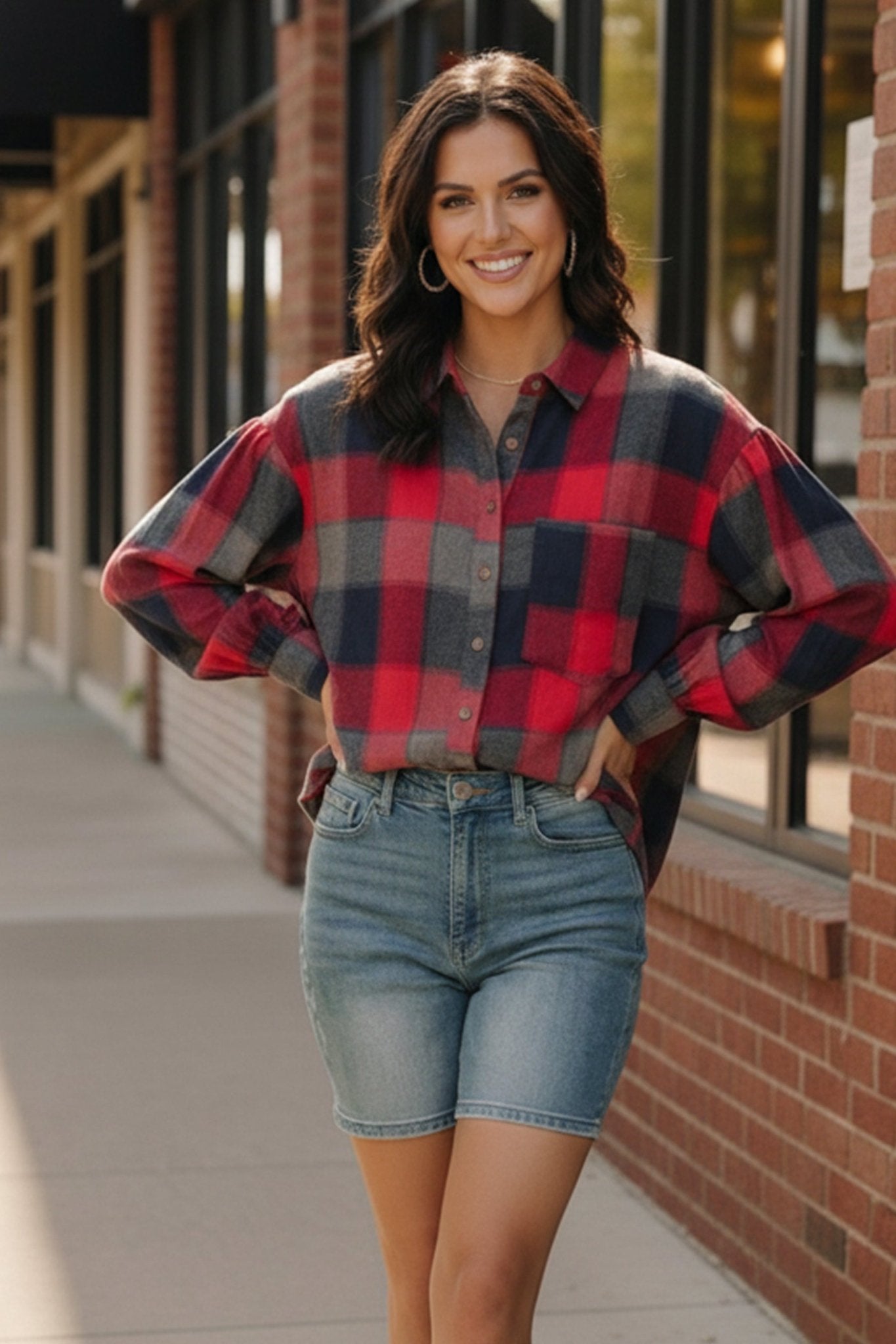 Lumberjack Love Flannel Button Down - Bitsy Gypsy Boutique