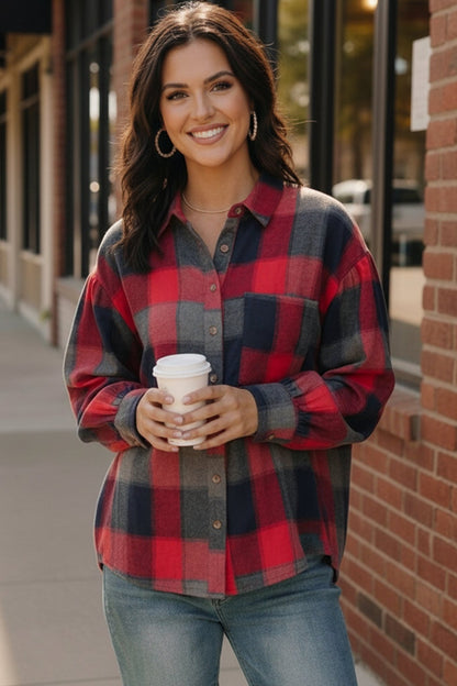 Lumberjack Love Flannel Button Down - Bitsy Gypsy Boutique