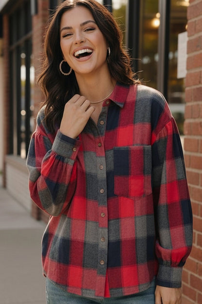 Lumberjack Love Flannel Button Down - Bitsy Gypsy Boutique